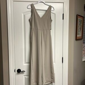 Nude tie back jumpsuit